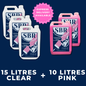 15 Litres Clear & 10 Litres Pink SBR